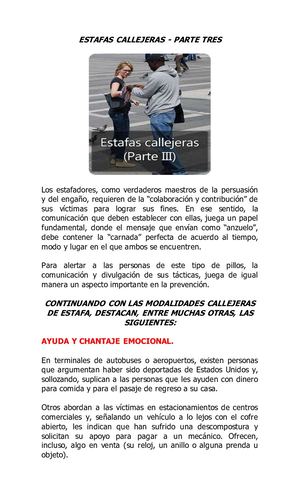 Estafas Callejeras Parte 3