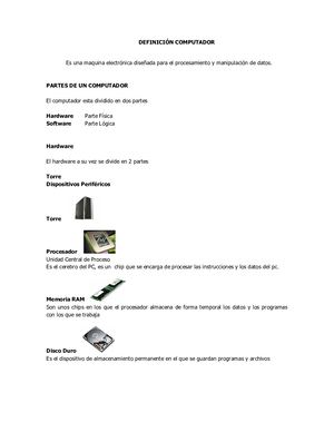 Partes De La Computadora