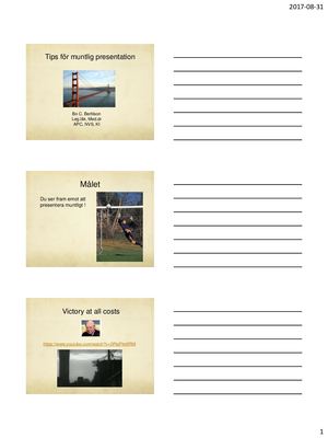 Tips För Muntlig Presentation  170831