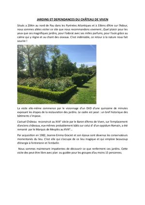 Jardins Et Dependances Du Château De Viven