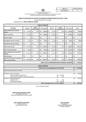 Análise Financeira Pdde 2017