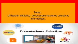 Presentación Didáctica Colectiva Informática