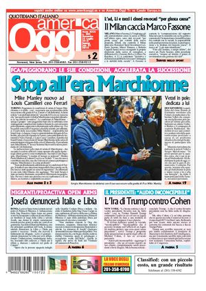 America Oggi 22 Luglio 2018