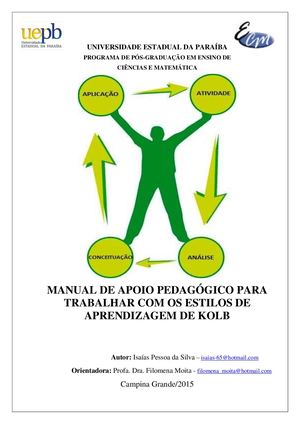 Produto Educacional Isaías Pessoa da Silva - PPGECM/UEPB