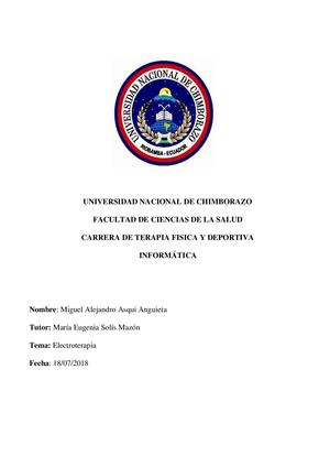 Electroterapia