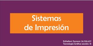 Sistemas De Impresión