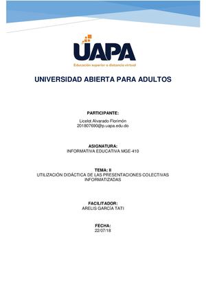 Utilización Didáctica De Las Presentaciones Colectivas Informatizadas