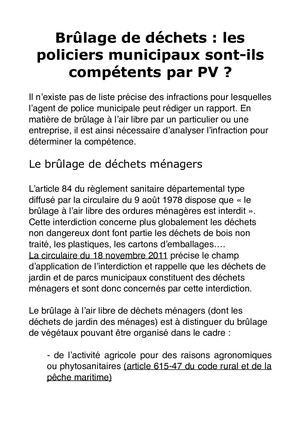 Brulage À L'air Libre