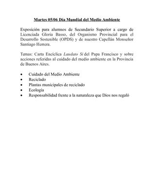 Charla Medio Ambiente