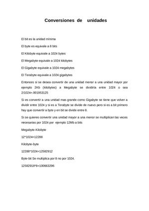 Unidades De Conversión