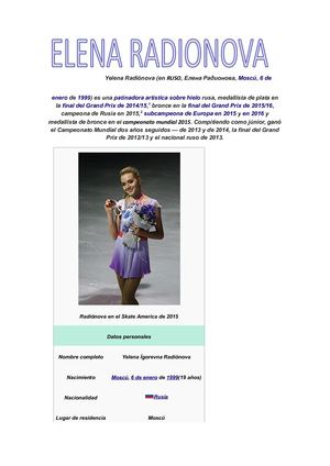 Elena Radiónova Cami Y Valen