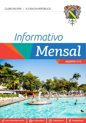 INFORMATIVO AGOSTO/2018 - CLUBE MILITAR