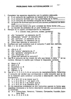 Mat I Ejercicios Autoevaluación