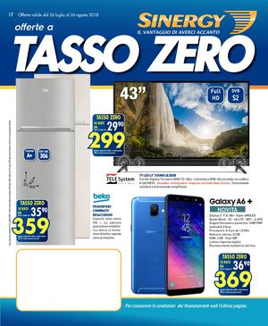 Volantino ORTU Eletrodomestici - SINERGY Luglio/Agosto 2018