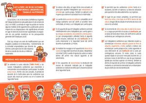 Resumen Ley 6 2017 de Reformas urgentes del trabajo autónomo