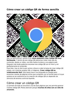 Como Crear Un Codigo Qr