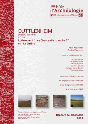 DUTTLENHEIM, Lotissements Les Chevreuils et La Lisière (d)