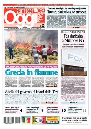 America Oggi 25 Luglio 2018