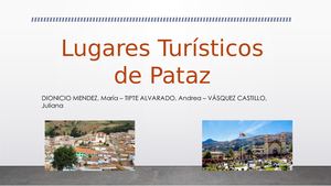 Lugares Turísticos De Pataz