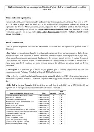 Conditions Générales De Participation Au Rallye Lecture Boussole 2018