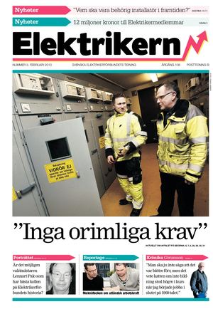 Tidningen Elektrikern Nummer 02, 2013