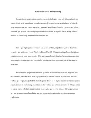 Funciones Básicas Del Exelearning