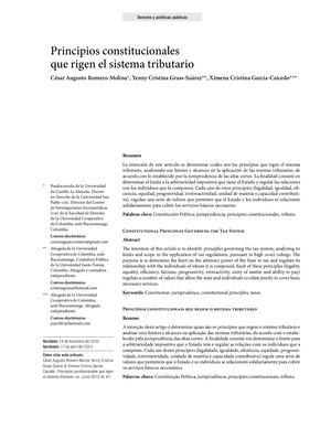 Sistema Tributario De Colombia