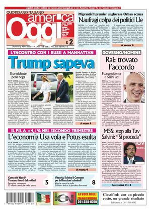 America Oggi 28 Luglio 2018