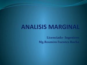 Analisis Marginal