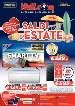 Wellcom Volantino 18 Dal 2 Agosto 12 Agosto