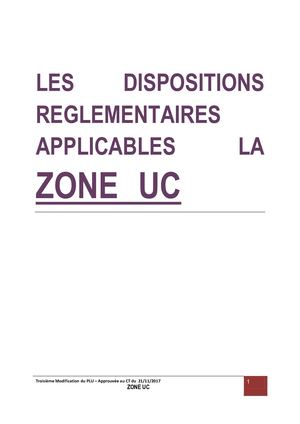 4.1 - Règlement ZONE UC