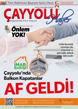 Çayyolu Haber Dergisi Sayı:104 Ağustos 2018