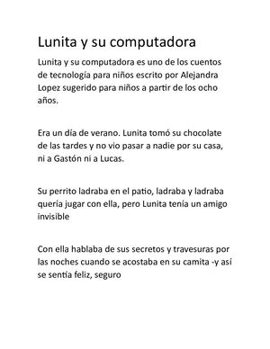 Lunita Y Su Computadora