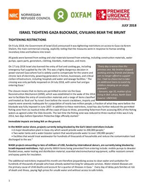 Gaza Israel Blockade Civilians 270718 En