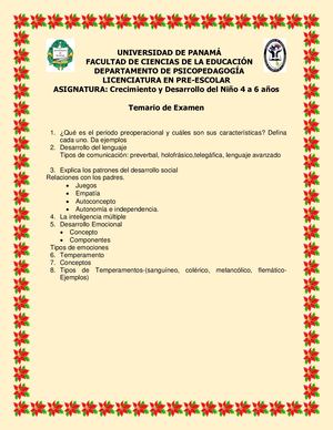 Examen De Crecimiento