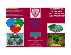 Triptico Desarrollo Sustentable