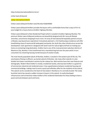 Omkar International district