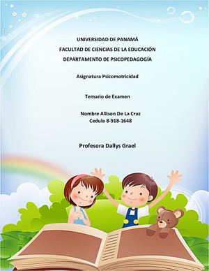 Psicomotricidad Examen Final