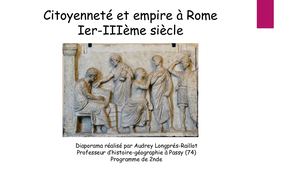 3 Citoyenneté Et Empire à Rome