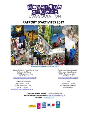 Rapport D'activités 2017
