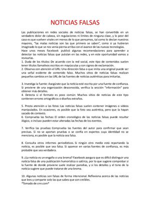 Noticias Falsas