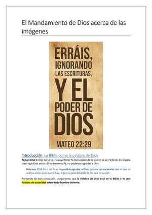 Dios Vs Imagenes