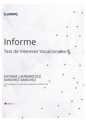 Informe Del Test vocacional!.