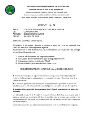 Circular 12