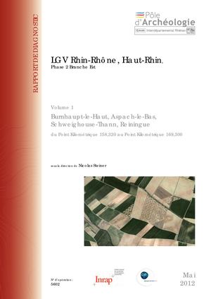 BURNHAUPT-LE-HAUT, SCHWEIGHOUSE-THANN, tracé de la LGV Rhin-Rhône (Vol.1) (d)