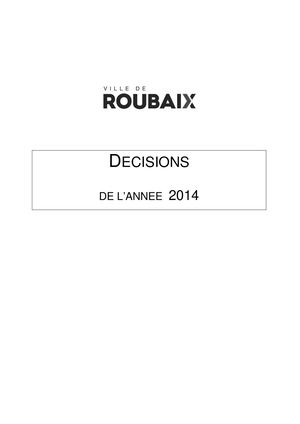 Decisions 2014