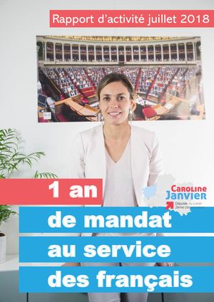 Rapport d'activité de Caroline Janvier - députée du Loiret 2017-2018