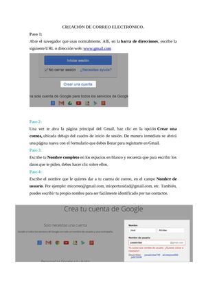 CREACIÓN DE CORREO ELECTRÓNICO