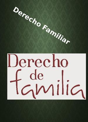 Derecho Familiar