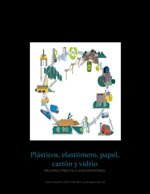 Plasticos, elastones, papel, carton y vidrio